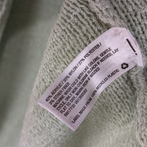 Wild Fable Mint Green Grandpa Sweater Size Medium - Picture 6 of 10